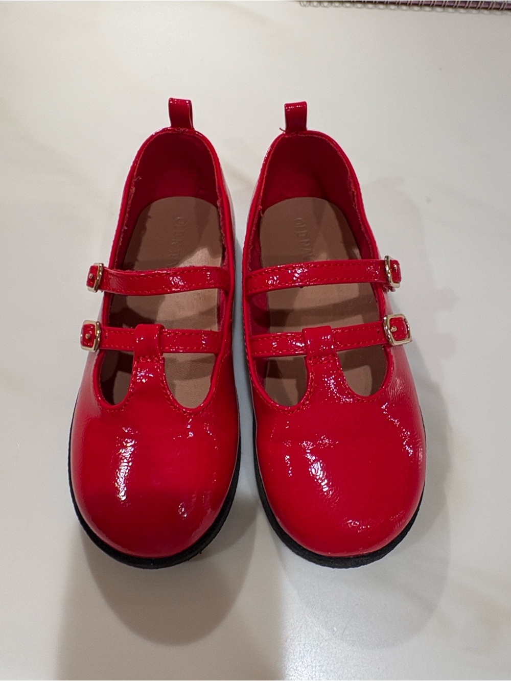 Old Navy Girls' Red Patent Double-Strap Mary Jane Shoes